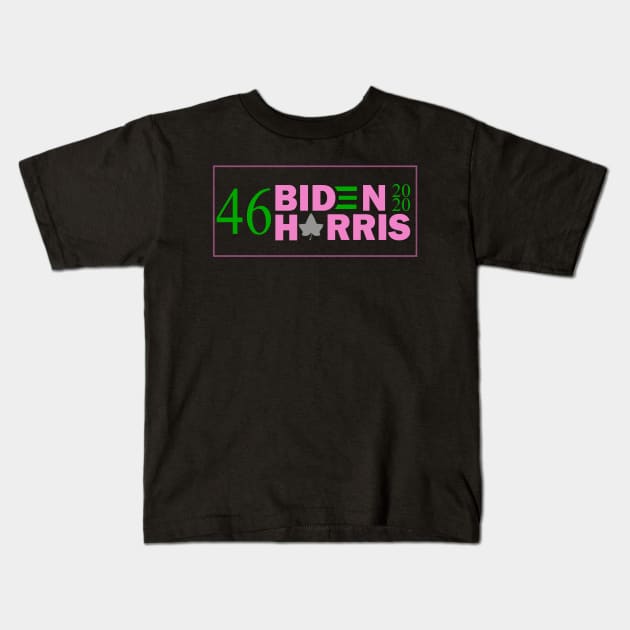 46 Biden Harris Kids T-Shirt by tongkosongs